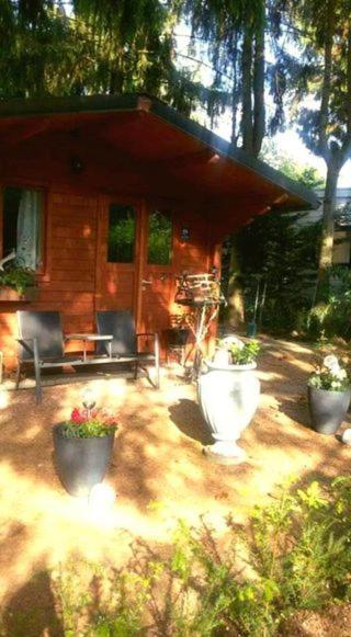 Chalet Op Een Rustig Park In De Natuur Putten Exterior photo